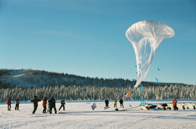Tests de vol à Kiruna (Suède) ; crédits CNES/Ph.Cocquerez